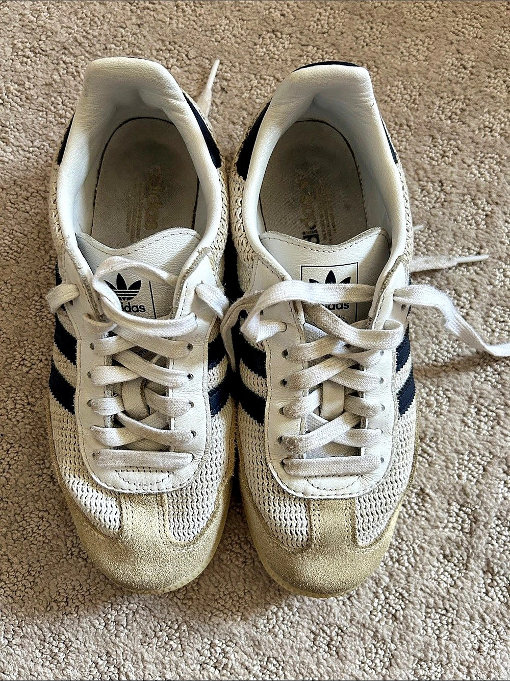 adidas Samba OG Crochet unisex (men’s women’s) Sneakers White/ Indigo / cream